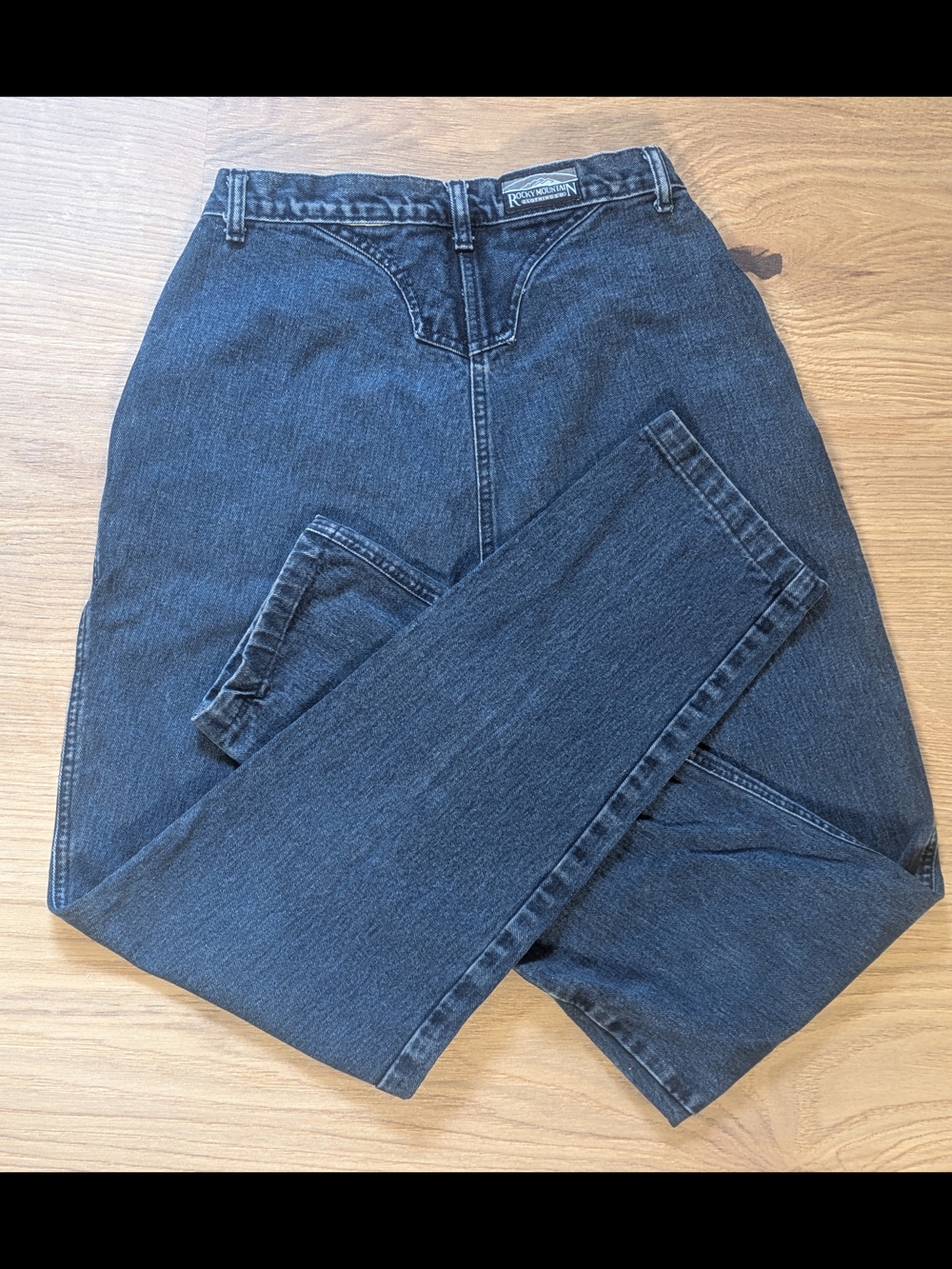 Vintage Western Rocky Mountain Bareback Jeans Women's 13/14 31 Inseam Dark Wash
